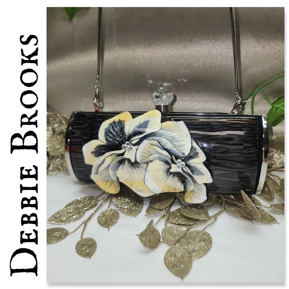 Debbie Brooks 3D Sculpted Clam Shell Clutch